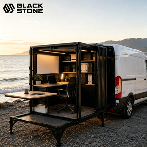 Intérieur de bureau mobile modulaire pour <span class=keywords><strong>fourgons</strong></span>, système d'espace de travail portable pour les équipes de services et de travaux publics - Product Image 1