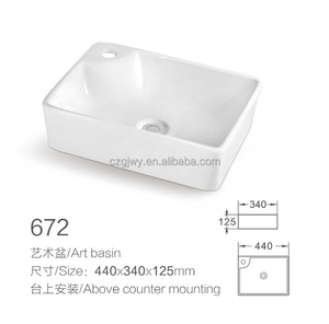 خزانة حمام مستطيلة مخصصة مع حوض غسيل وحوض غسيل يدوي - Product Image 6