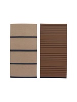 Plancher de terrasse extérieur moderne en PVC brossé imitation bois, antidérapant, imperméable, résistant à l'humidité, multicouche, à clipser, double verrouillage