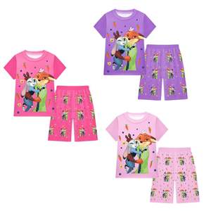 طقم ليندا للفتيات لتنكر زوتوبيا 2، طقم من قطعتين للأطفال الأكبر سنًا، يتضمن قميصًا بأكمام قصيرة وسروالًا بطول خمسة بوصات - Product Image 4