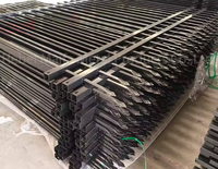 Clôture de sécurité élégante en acier, design raffiné, produit haut de gamme dans la catégorie des clôtures, treillis et portails