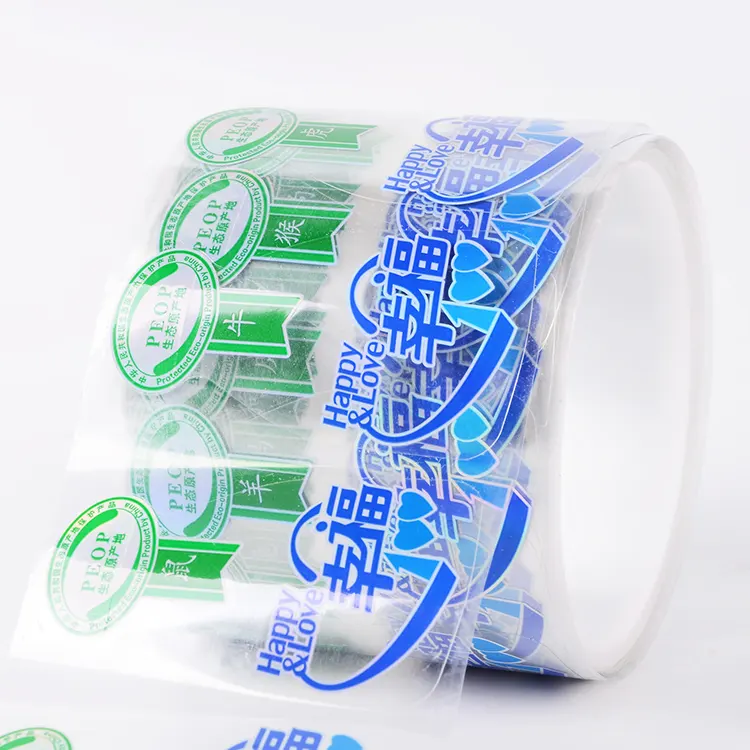 Kunden spezifischer Druck PET/PVC Schrumpf schlauch Wrap Druckbare Glasflaschen rollen Schrumpf etikett