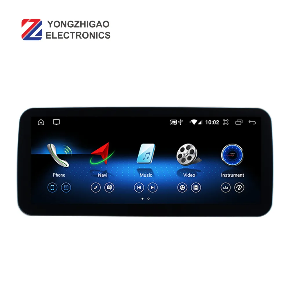 YZG Qualcomm 10.25 Inch 4+64GB Android 10 Touch Screen Carplay DVD GPS Radio Multimedia For A Class W176 2013-2019