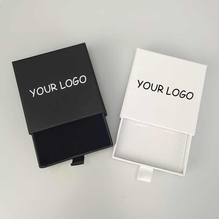OEM Custom Logo Printed Luxury Gift Small Paper Box Drawer Velvet ...