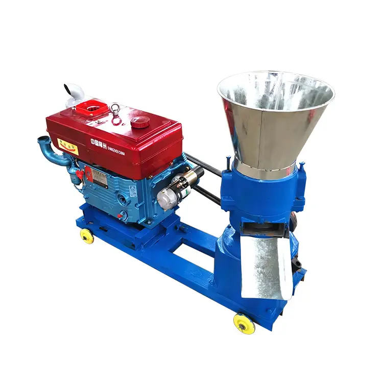 Machine diesel automatique de mélangeur et de broyeur d'alimentation de poulet dans la ligne d'usine de fabrication