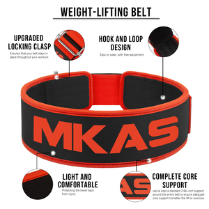 เข็มขัดยกน้ำหนัก MKAS คุณภาพสูง รองรับแรงยกได้ดีเยี่ยม สำหรับฝึกเดดลิฟท์ ผลิตจากวัสดุ EVA พรีเมียม 100% เหมาะสำหรับผู้ชายและผู้หญิง - Product Image 4