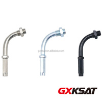 GXKSAT Connecteur de réglage universel en aluminium CNC pour coudière filetée de câble d'accélérateur à 90 degrés M10, compatible avec les motos tout-terrain HND YMH KWS KTM