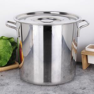 Prix d'usine, marmite en acier inoxydable industrielle et commerciale pour la restauration, grande marmite de cuisson pour <span class=keywords><strong>restaurant</strong></span>, 21L, fond simple - Product Image 2