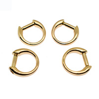 Harga Pabrik Mini Size Connect Buckle U Shape Hook Strap Screw Hang Hook Detachable D Rings untuk Tas Tangan