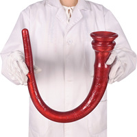 Bâtonnet anal extra-long flexible et lisse en forme d'alien, plug anal doux pour les fesses, dilatateur anal gradué de qualité SM unisexe