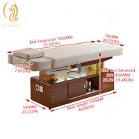 Table de massage électrique moderne et pliable en cuir PU Chuque, personnalisable, multifonctionnelle pour salon de beauté et spa