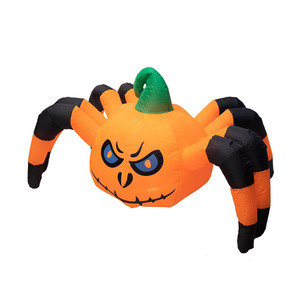Logo Gonfiabile a Forma di Zucca e Ragno per Halloween, Gigante Creatura Gonfiabile con Corpo di Zucca e Zampe di Ragno - Product Image 5