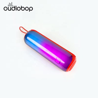 Haut-parleur portable sans fil avec fonction d'appel, lumière RGB, rechargeable, pour extérieur, voyage, camping, randonnée
