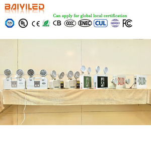 Luci di Emergenza LED Ricaricabili IP65 Super Luminose con Doppio Faretto, Montaggio a Parete, 3 Ore di Autonomia - Product Image 4