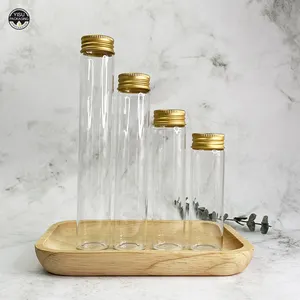 50ml 60ml 90ml 120ml 150ml Röhrchen Glas Reagenzglas mit Aluminium-Schraub verschluss