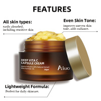 Gel Visage Éclaircissant Hydratant Anti-Âge à la Vitamine C, Essence à l'Acide Hyaluronique, Végétalien, Biologique, Sans Capsules VITA C Profondes