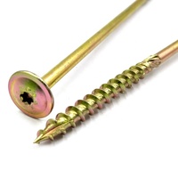 Prix d'usine de haute qualité extérieur Torx Star Construction en bois jaune galvanisé menuiserie vis à 17 points