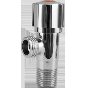 Válvula Angular de 4 Puntos Totalmente de Cobre, Grifo de Cierre para Calentador de Agua, con Una Entrada y Dos Salidas, Interruptor de Agua Fría y Caliente - Product Image 1