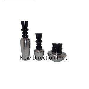 Vase à fleurs décoratif en métal sur mesure pour centres de table Vase à fleurs décoratif en métal et aluminium pour la maison et les hôtels - Product Image 4