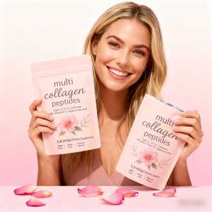 Collagène en poudre de marque privée, peptides de protéines multi-collagènes en poudre, acide hyaluronique, supplément de vitamine C, beauté, peau, cheveux, croissance - Product Image 6