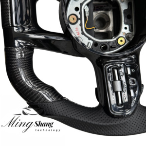 El volante deportivo de fibra de carbono de etiqueta roja es adecuado para Mercedes-Benz <span class=keywords><strong>ACSE</strong></span> Clase G GLA GLK GLC GLB ML CLA GL CLS SLC GT - Product Image 6