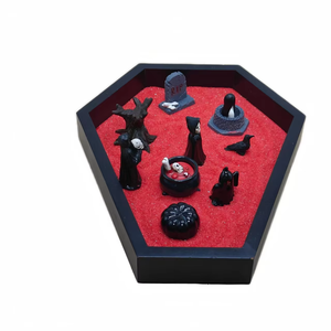 Kit de jardin <span class=keywords><strong>zen</strong></span> DIY d'Halloween en gros, ensemble de bac à sable effrayant pour bureau, décoration ambiance festive, cadeaux de pleine conscience pour adultes - Product Image 4