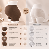Culotte post-partum jetable non tissée taille haute super extensible sans couture douce pour maternité – Vente directe usine, logo personnalisé