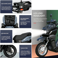 Motocicleta Eléctrica de Fábrica OEM de 60v 72v con SKD CKD 3000W, Scooter Eléctrico Todoterreno de Largo Alcance, Bicimoto Eléctrica para Adultos