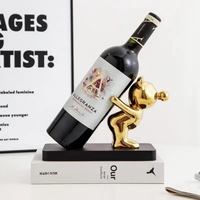 Porte-bouteilles Violent Bear, ornement de luxe léger pour la décoration de la maison, pour bar, meuble TV, salon