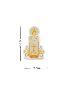 Lampe murale religieuse chrétienne à capteur <span class=keywords><strong>de</strong></span> mouvement sans <span class=keywords><strong>fil</strong></span>, rechargeable, à LED, alimentée par batterie, pour décoration d'autel, avec impression 3D et fonction veilleuse - Product Image 2