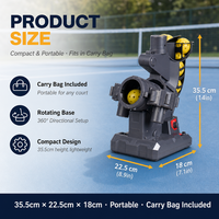 Machine à balles de pickleball professionnelle, lanceur automatique à 4 voies avec vitesse variable pour l'entraînement des clubs et des entraîneurs sur le terrain