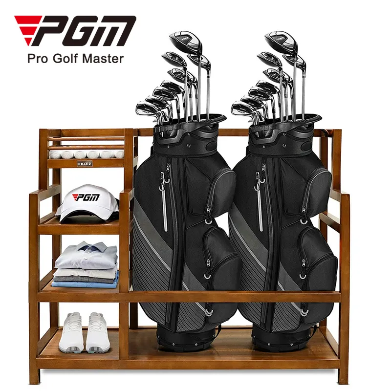 PGM Túi Golf và giày lưu trữ giá Nhà cung cấp gỗ Golf túi lưu trữ giá Golf Câu lạc bộ hiển thị giá