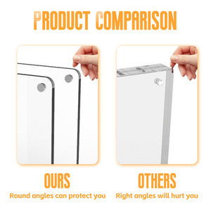 Mạnh mẽ Acrylic thân thiện với môi in kỹ thuật số khung ảnh với <span class=keywords><strong>1</strong></span> 2 3 4 inch <span class=keywords><strong>Polaroid</strong></span> kích thước cho tủ lạnh nam châm - Product Image 6