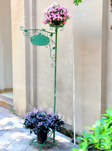 Étagère à fleurs en fer sur pied pour jardin, balcon, salon, plantes grimpantes décoratives avec plateaux pour pots - Product Image 2