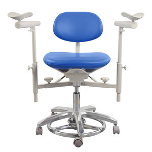 Sillas para Microscopio con Reposabrazos Dobles y Anillo de Control de Pie - Diseño Ergonómico para Consultorio Dental/Hospital/Clínica Veterinaria - Product Image 1