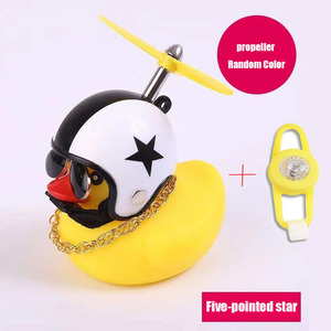 Großhandels preis Little Duck Shape Fahrrad glocke Yellow Duck Helm Geschenk für Kinder - Product Image 5