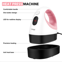 Mini Presse à Chaud LED Machine de Transfert Thermique à 3 Vitesses Chauffage Rapide 180°