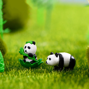 Figurine in resina, <span class=keywords><strong>panda</strong></span>, figure di <span class=keywords><strong>modelli</strong></span> di animali, decorazioni per terrari e bambole fai da te, accessori per paesaggi di muschio - Product Image 3