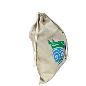 Pochette d'emballage en lin 100% Eco Rich avec cordon de serrage, qualité supérieure, couleur naturelle, durable, petit sac cadeau pour bijoux 10x15cm - Product Image 5