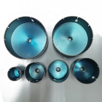 Nouveau design M14 foret diamant brasé ensemble de scie cloche noire foret pour granit marbre carreaux de céramique verre