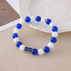 Di alta qualità blu e bianco perline 1914 <span class=keywords><strong>fratellanza</strong></span> gioielli ad alto costo prestazioni Phi Beta Sigma fraternità decorazione bracciale - Product Image 5