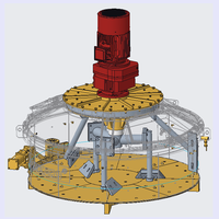 Bétonnière industrielle de 1 m3, bétonnière planétaire verticale de 1000 L pour la fabrication de briques et de blocs emboîtables