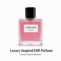 Parfum EDP floral rose pour femmes 100 ml, flacon en cristal de luxe, parfum longue durée, étiquette privée, logo personnalisé, OEM ODM, vente en gros