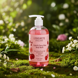 L'ODEURLETTE ENGLAND Colorfit Cherry Fleur Gel de Ducha Corporal 500ml, Gel Herbal Nutritivo para Todo Tipo de Piel, Fórmula K Beauty - Product Image 3