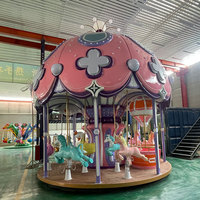 Manège de fête foraine extérieur pour enfants, carrousel 12 places de haute qualité, manège antique pour enfants à vendre
