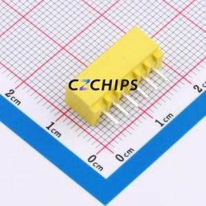 ZX-HA2.54-6PZZ-Y Wire-to-Board Pin Header Through hole Component (THT),P=2.5mm Connector 1x6P 2.5mm Through Hole XHB - Product Image 2