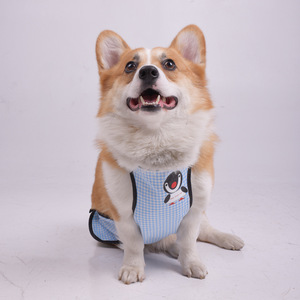 Corgi Belly Band - Chaleco impermeable a cuadros de color rosa para perros medianos, ropa para mascotas para todas las estaciones al aire libre - Product Image 2