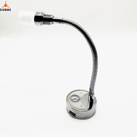 Lampe murale à col de cygne Flexible LED, lumière de lecture, pour camion, camping-car, cabine, chevet ou siège