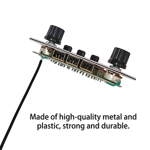 แผงวงจรกีตาร์ไฟฟ้าสีขาวมุกสวิตช์ควบคุมแบบมีสายพร้อมลูกบิดเบสอุปกรณ์เสริมสำหรับเครื่องดนตรีกีตาร์ - Product Image 3