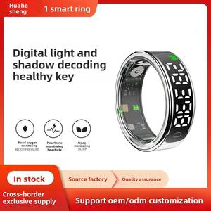 Novo Smart Ring Touch Display Monitor de Freqüência Cardíaca Sensor de Oxigênio Sanguíneo Saúde Sleep Tracker Esportes E-<span class=keywords><strong>Book</strong></span> Controle App - Product Image 2